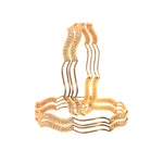 Load image into Gallery viewer, Set Of 4 Gold-Plated AD-Studded Bangles