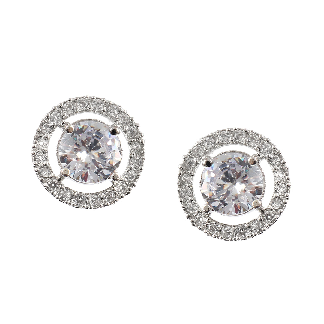 White Silver Plated Round Tops For Women & Girl