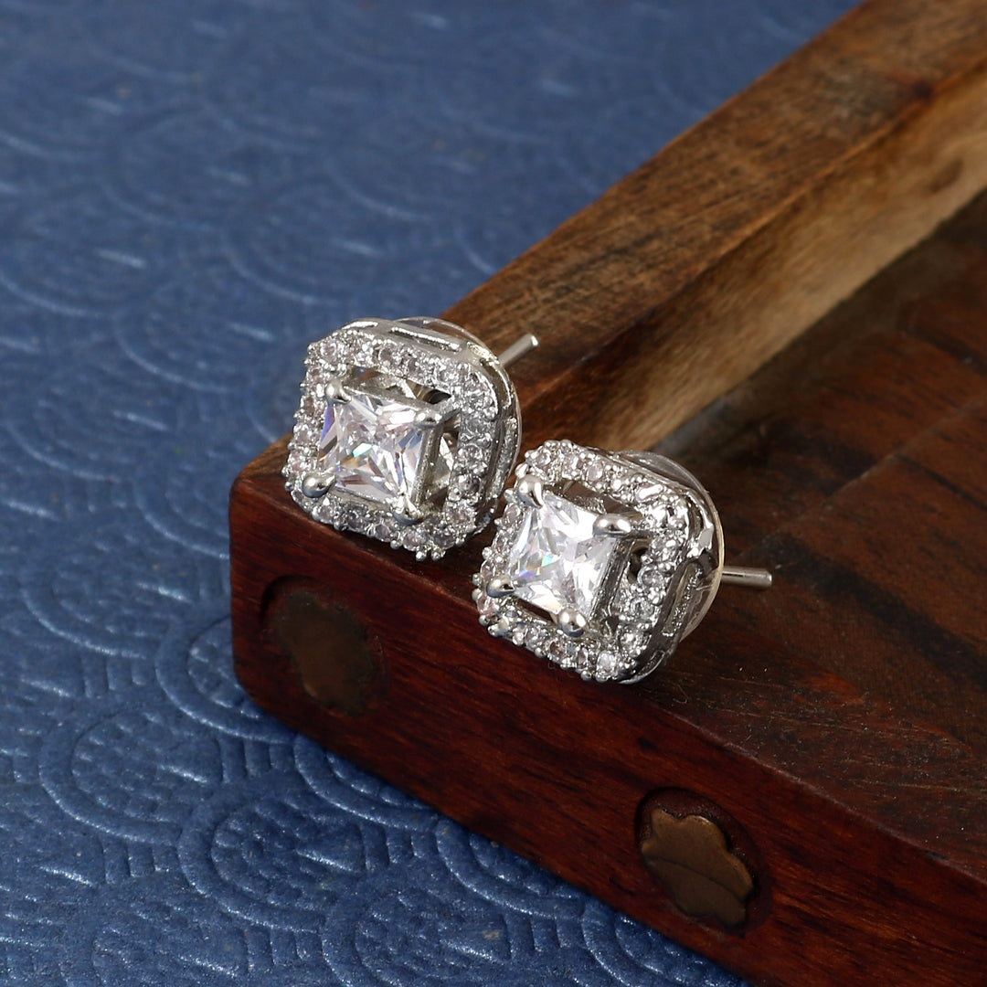 Silver Plated Square Tops For Women