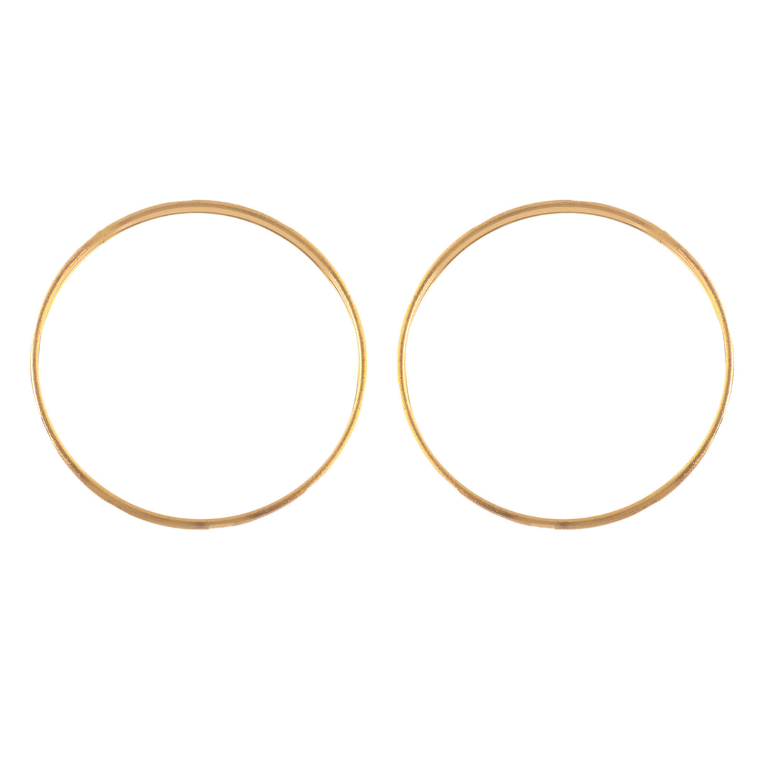 Set Of 4 Gold Plated Cutwork Bangles