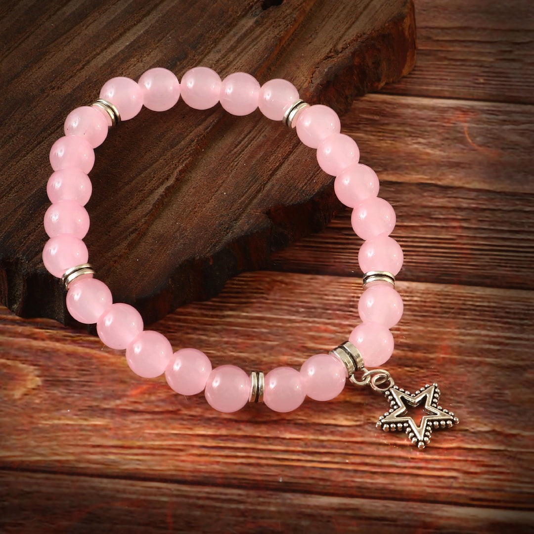 Beaded Adjustable Elasticated Bracelet