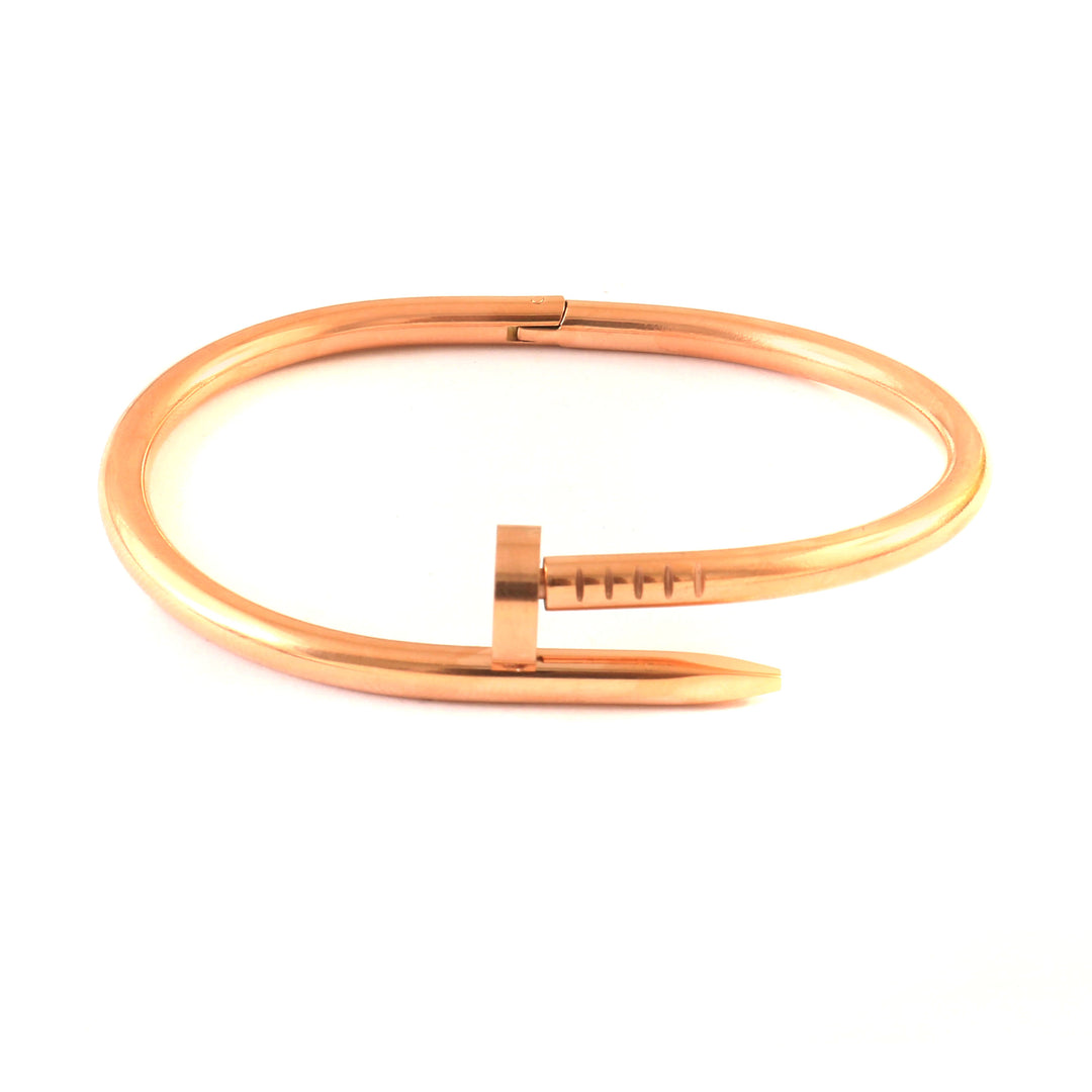 Rose Gold-Plated Stainless Steel Cuff Bracelet