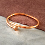 Load image into Gallery viewer, Rose Gold-Plated Stainless Steel Cuff Bracelet
