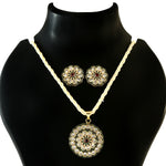 Load image into Gallery viewer, Gold-Plated Kundan Studded &amp; Pearl Beaded Jewellery Set
