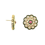 Load image into Gallery viewer, Gold-Plated Kundan Studded &amp; Pearl Beaded Jewellery Set
