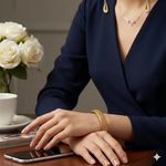 Load image into Gallery viewer, Set of 2 Gold-Plated Net &amp; Etching Textured Bangles
